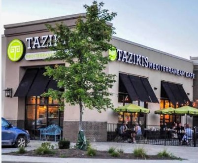 Taziki's Menu with prices