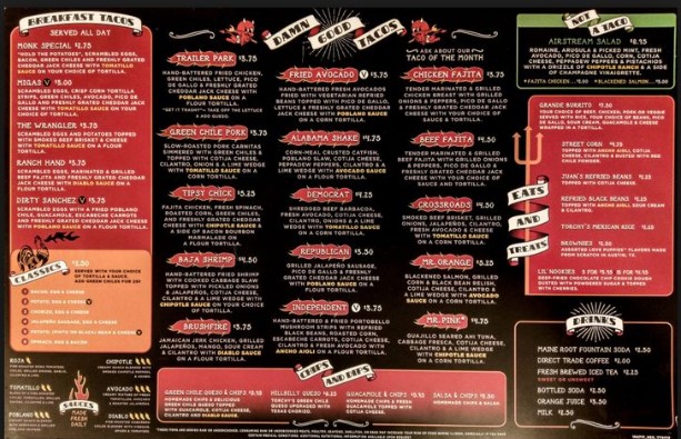 Torchy's Menu