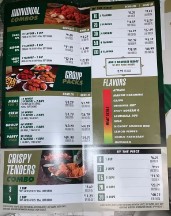 Wingstop menu
