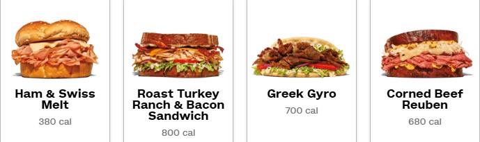 Arby's Sandwiches and Wraps