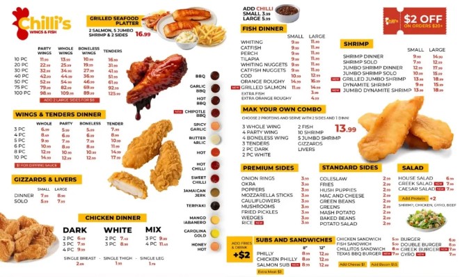 Chili's Menu