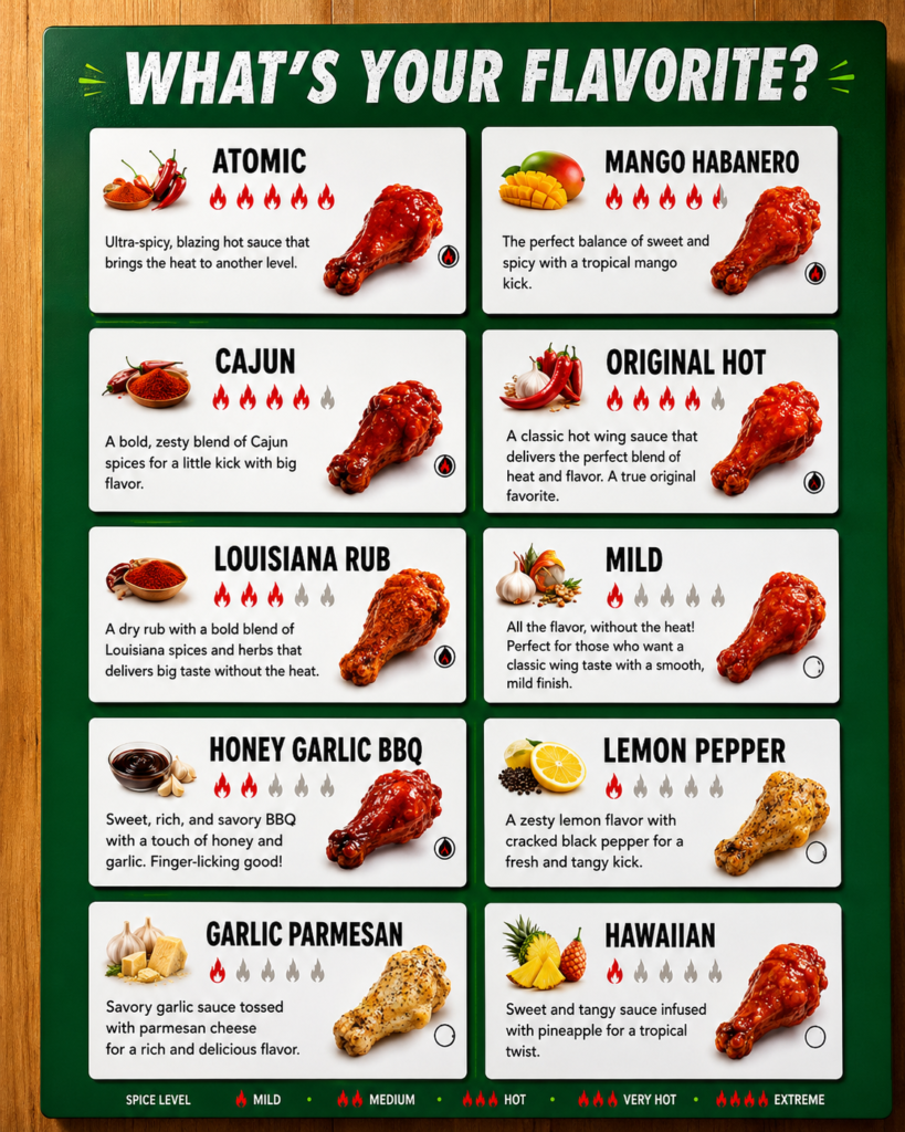 best wingstop flavors 