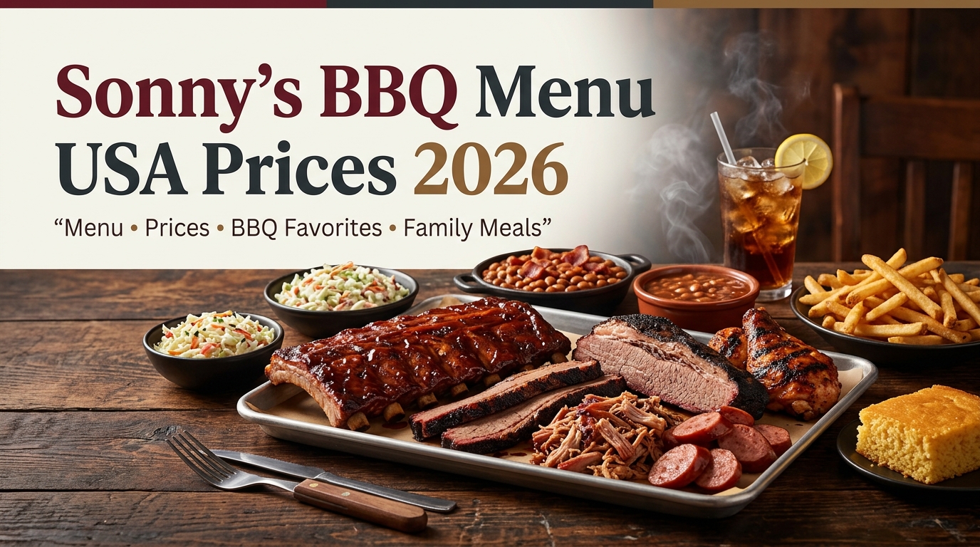 Sonny's BBQ Menu